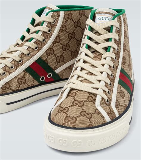 how to wear gucci tennis shoes|gucci tennis 1977 high top.